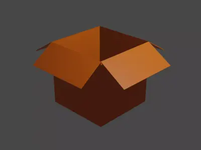 cartoon box 3D model
