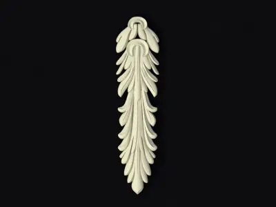 Central decor ornament for furniture Free 3D model 2