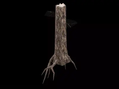 Realistic Snag Tree Low-poly 3D model buy