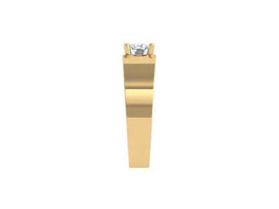 Solitaire Engagement Ring 3D print model 53