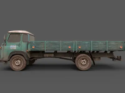 Game-Ready Truck Low-poly 3D model