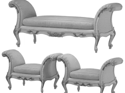 roberto  samuel bench art 587 3D model