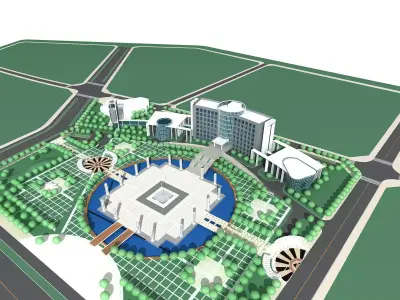 Office Building 3D model 155