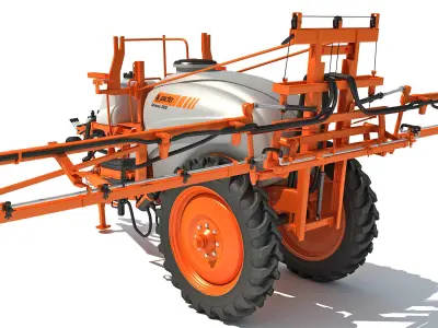 Jacto Trailed Farm Sprayer 3D model