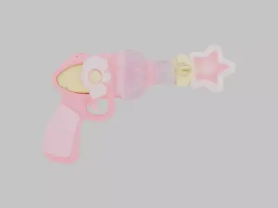 Star Wand Blaster Low-poly 3D model