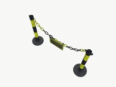 Chain Barrier 3D model purchase