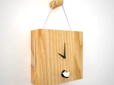 Toiture wall clock  3D model