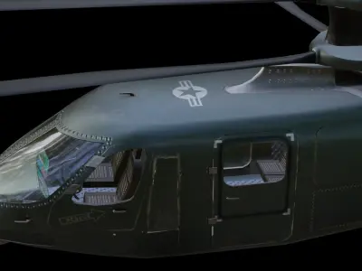 Sikorsky S-97 Raider Low-poly 3D model
