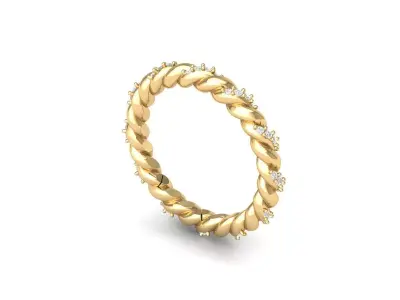 Wedding Ring Free 3D print model 2