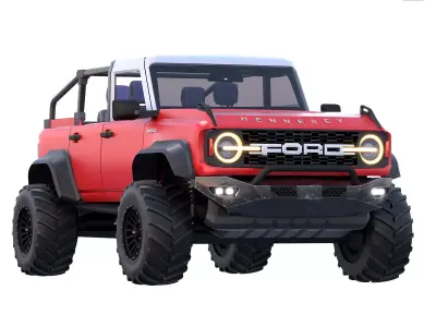 OFF ROAD FORD  Branco 3D model