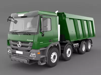 Mercedes Actros 4140-K 8x4 Meiller 3D model