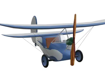 Mignet HM14 Pou du Ciel Low-poly 3D model