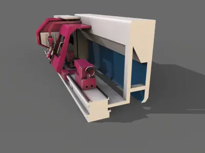 Industrial Machine 3D model 03 Low-poly 3D model