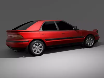 Mazda 323 Astina 1989 3D model