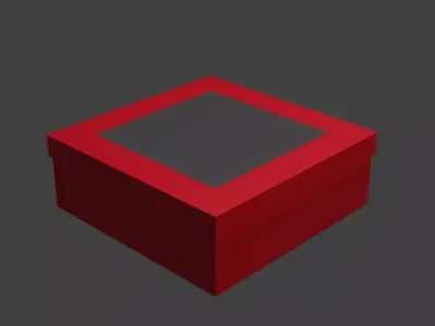 box for cake 3D model
