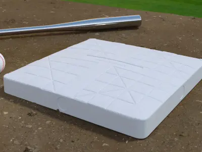 Baseball Base 18inch 3D model