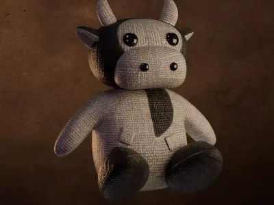 CowPlushie Free 3D model