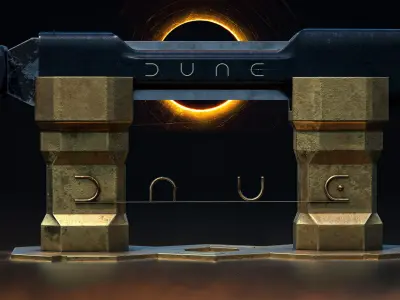 DUNE Sword Collection 2 in 1 Low-poly 3D model