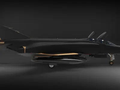 F-4 Phantom 3D model by octagram14