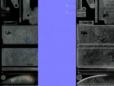 Garbage Dumpster Low-poly 3D model purchase