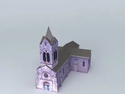 Church Tocane Saint Apre Free 3D model