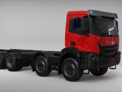 Iveco Truck  Low-poly 3D model