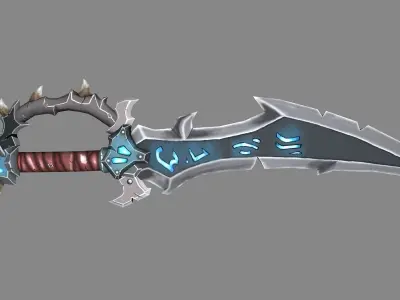 Sword Low poly model Low-poly 3D model