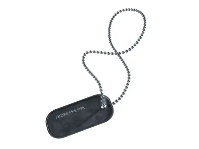 Dog tag 3D model buy