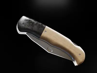 Jackknife pocket knife 3D model