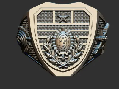 Exercito Brasileiro Anel - Brazilian Army Ring  3D print model