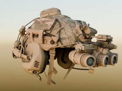 Special forces helmet Free low-poly 3D model