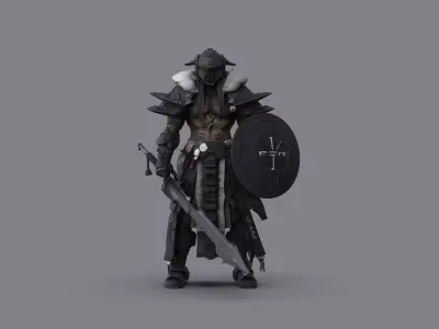 Night City Character Warrior Free 3D model