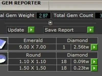Emerald Solitaire Ring 3D print model 48