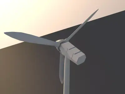 Windmill wind turbine 3D model purchase