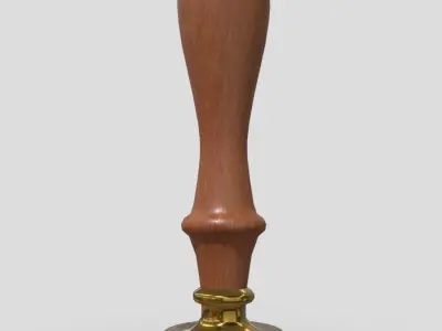 Wax Stamp Low-poly 3D model