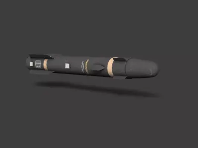 AGM-114 Hellfire  Low-poly 3D model