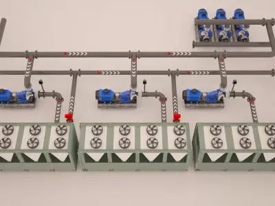 Chiller plan  3D model