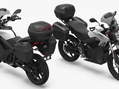 Zero DSRP Electric Police Motorcycle 3D model