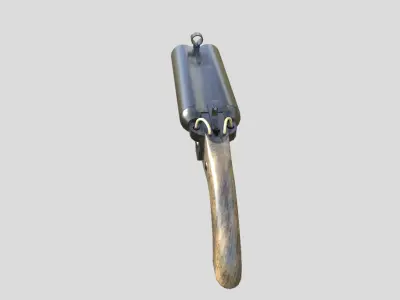 Thumper-gun model 3d game ready model Low-poly 3D model Low-poly 3D model