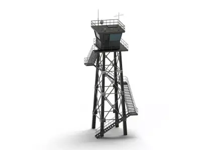 Watch Tower Low-poly 3D model buy