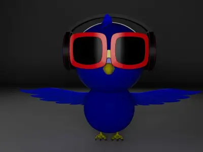 Bird model Free 3D model