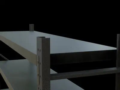 Black shelf 3D model