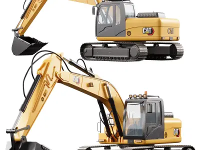 SY245H Tracked Excavator 3D model