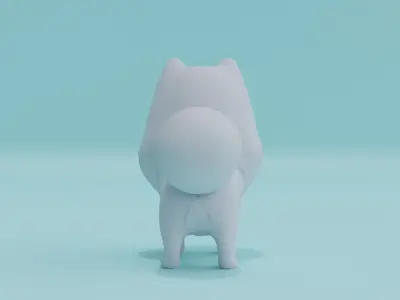 Puppy Pomeranian Baby Dog Cute Free low-poly 3D model