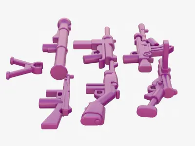 Lego Weapon Collections 3D model get