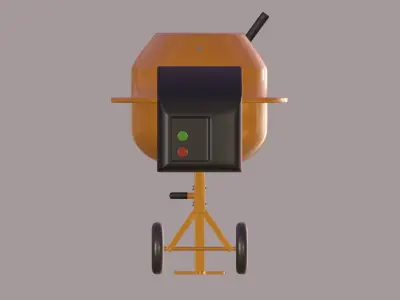 Mini Concrete Mixer 3D model