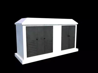 substation transformer   3D model