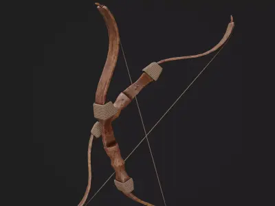Bow Game Ready Model Low-poly 3D model