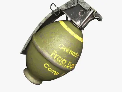 Grenade M26 Low poly Low-poly 3D model
