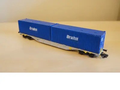 Pre supported H0 1 87 scale 30ft bulk container 3D print model